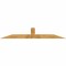 Ekena Millwork Portland Rough Sawn Timber Gable Bracket, Western Red Cedar, 96"W x 16"H x 4"D x 6"F, 4/12 Pitch GBW096X16X0406POR00RWR - alternate 1